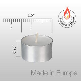 Foto 2 | Foto 2 | Velas Tealight Homelights Sin Perfume, Color Blanco, Paquete De 300 - Venta Internacional.
