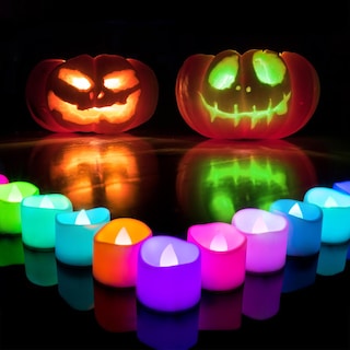Foto 1 | Foto 1 | Velas Led Para Té Homemory, Paquete De 12, 7 Colores Cambiantes - Venta Internacional.