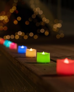 Foto 2 | Foto 2 | Velas Led Para Té Homemory, Paquete De 12, 7 Colores Cambiantes - Venta Internacional.