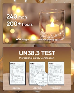 Foto 6 | Foto 6 | Velas De Té Led Sin Llama Homemory, Paquete De 100 - Venta Internacional.
