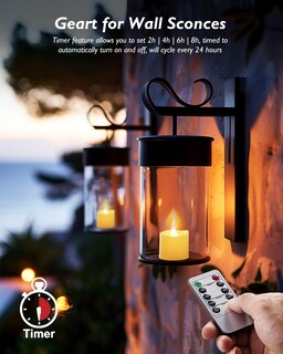 Foto 2 | Foto 2 | Velas Votivas Sin Llama Homemory De Más De 400 Horas Con Temporizador Remoto - Venta Internacional.