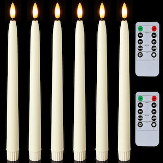 Foto 1 | Foto 1 | Velas Cónicas Sin Llama Homemory Waxy De 28 Cm Con Mando A Distancia, 6 Unidades - Venta Internacional.