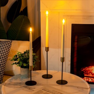 Foto 3 | Foto 3 | Velas Cónicas Sin Llama Homemory Waxy De 28 Cm Con Mando A Distancia, 6 Unidades - Venta Internacional.
