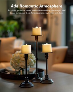 Foto 3 | Foto 3 | Velas Sin Llama Homemory, Paquete De 12 Con Mando A Distancia, 400 H - Venta Internacional.