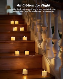 Foto 4 | Foto 4 | Velas Sin Llama Homemory, Paquete De 12 Con Mando A Distancia, 400 H - Venta Internacional.