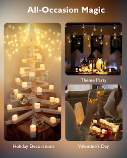 Foto 7 | Foto 7 | Velas De Té Led Sin Llama Homemory, Paquete De 24 - Venta Internacional.