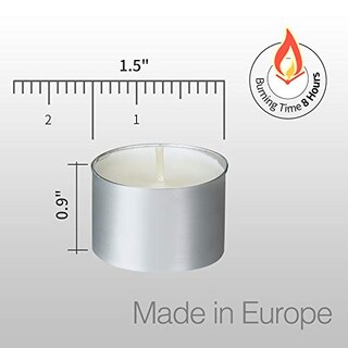 Foto 2 | Foto 2 | Velas Tealight Homelights, 8 Horas De Combustión, 200 Unidades, Color Blanco - Venta Internacional.