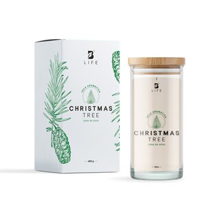 Foto 1 | Foto 1 | Vela De Soya Aromática Árbol De Navidad | 600 G | Duración 120 Horas | Christmas Tree Aromatic Candle | B Life.