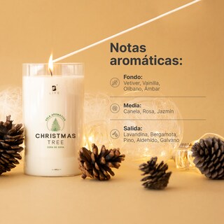 Foto 3 | Foto 3 | Vela De Soya Aromática Árbol De Navidad | 600 G | Duración 120 Horas | Christmas Tree Aromatic Candle | B Life.