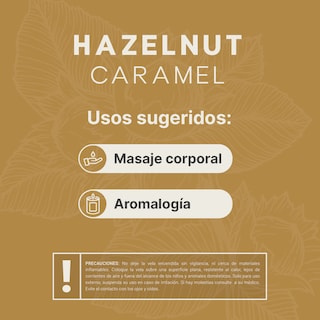 Foto 4 | Foto 4 | Vela De Soya Aromática | 600 G | Aroma Avellana Con Caramelo | Duración 120 Horas | Hazelnut Caramel Aromatic Candle | B Life.