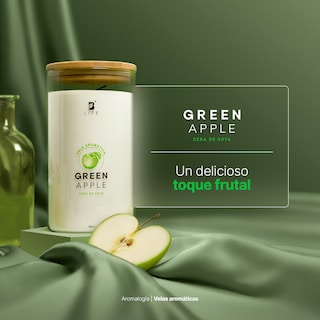 Foto 7 | Foto 7 | Vela de Soya Aromática 600 G Aroma Frutas Verdes Duración 120 Horas B Life
