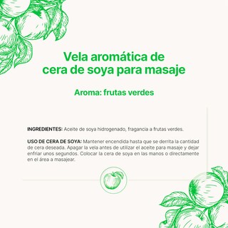 Foto 8 | Foto 8 | Vela de Soya Aromática 600 G Aroma Frutas Verdes Duración 120 Horas B Life