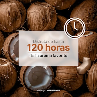 Foto 5 | Foto 5 | Vela de Soya Aromática 600 G Aroma Coco y Sándalo Duración 120 Horas B Life