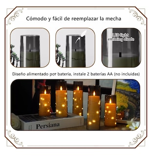 Foto 5 | Foto 5 | Velas Eléctricas Led 5.5 cm con Control Remoto Flama Realista 5 Piezas