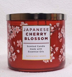 Foto 3 | Foto 3 | Candle Bath & Body Works, Flor De Cerezo Japonés, 3 Mechas, 430 Ml - Venta Internacional.