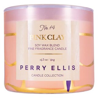 Foto 2 | Foto 2 | Vela Aromática Perry Ellis Pink Clay Soy, 60 Horas De Combustión - Venta Internacional.