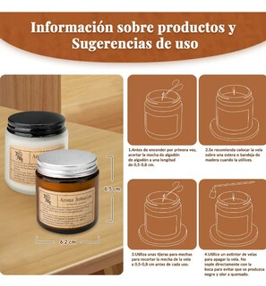 Foto 2 | Foto 2 | Xtellar Set De 6 Velas Aromáticas Esenciales Decadentemente Lujosas De Cera De Soja, Ideal Para Aromaterapia