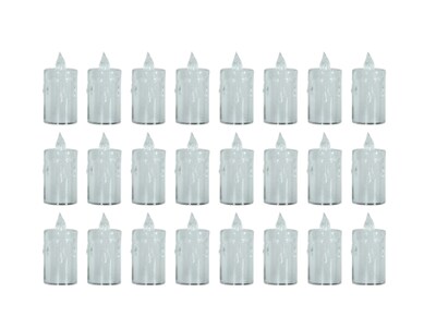 Foto 1 | Foto 1 | Elegante Juego De 24 Velas Led Xtellar Transparentes Con Lágrima Ámbar, Perfectas Para Bodas Y Eventos Especiales