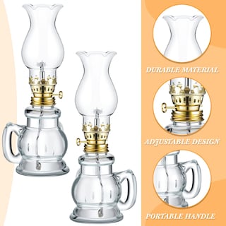 Foto 4 | Foto 4 | Oil Lamp Yexiya, Lámpara Vintage De Queroseno De Vidrio, Juego De 6 - Venta Internacional.