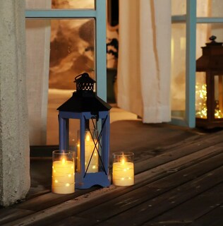 Foto 4 | Foto 4 | Conjunto De Lujo De 3 Velas Led Xtellar, Grandes Y Realistas Con Control Remoto Y Vaso De Cristal