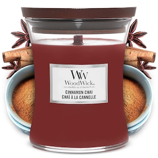 Foto 1 | Foto 1 | Vela Aromática Woodwick, Tamaño Mediano, Con Forma De Reloj De Arena, Canela - Venta Internacional.