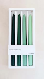 Foto 5 | Foto 5 | Velas Decorativas Aromáticas Set Color Degradado Cera Soya- Verde