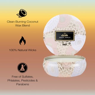 Foto 4 | Foto 4 | Cera De Coco Candle Voluspa Santal Vanille  Lata De 3 Mechas  355 Ml - Venta Internacional.