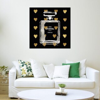 Foto 3 | Foto 3 | Cuadro Decorativo Fine Art Tj Corazones de Oro Sobre Negro Madeline Blake