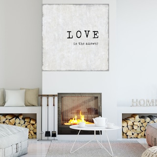 Foto 4 | Foto 4 | Cuadro Decorativo Fine Art Tj El Amor es la Respuesta Jamie Macdowell Arte Moderno Impresión en Lienzo