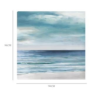 Foto 6 | Foto 6 | Cuadro Decorativo - Costa Azul Plata Ii - Sally Swatland - Arte Moderno - Impresión En Lienzo - Fine Art Tj