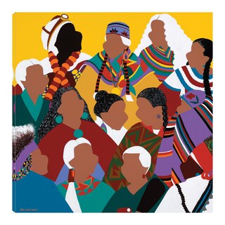 Foto 1 | Foto 1 | Cuadro Decorativo Fine Art Tj Consejo de Abuelas Indígenas Synthia Saint James Arte Moderno Impresión en Lienzo