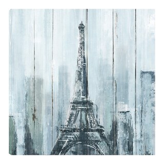 Foto 1 | Foto 1 | Cuadro Decorativo Fine Art Tj Eiffel Azul Heather Hayes Arte Moderno Impresión en Lienzo