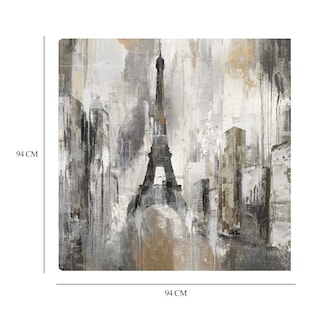 Foto 6 | Foto 6 | Cuadro Decorativo Fine Art Tj Eiffel Plateada