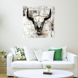 Foto 3 | Foto 3 | Cuadro Decorativo Fine Art Tj Cráneo de Vaca Blanca