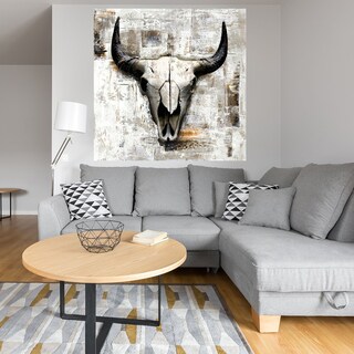 Foto 4 | Foto 4 | Cuadro Decorativo Fine Art Tj Cráneo de Vaca Blanca
