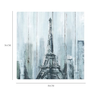 Foto 6 | Foto 6 | Cuadro Decorativo Fine Art Tj Eiffel Azul