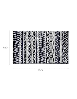 Foto 5 | Foto 5 | Tapete Decorativo Lavable Chelsea Tribal Aztec En Gris Oscuro