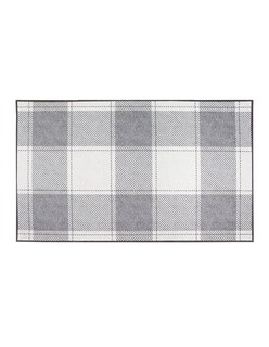 Foto 1 | Foto 1 | Tapete Decorativo Lavable Cuadros Escoceses Gris Y Blanco