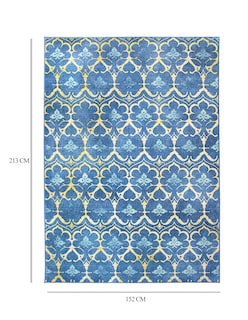 Foto 4 | Foto 5 | Tapete Decorativo Lavable Leilani Damasco Azul