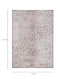 Foto 5 | Foto 5 | Tapete Decorativo Lavable Marrón Con Estampado De Leopardo De Miya