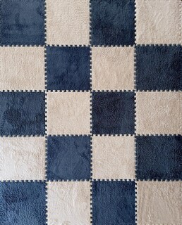 Foto 3 | Foto 3 | Alfombra Rompecabezas De Felpa Gris 10 Pzas