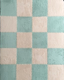 Foto 4 | Foto 4 | Alfombra Rompecabezas De Felpa Beige 10 Pzas