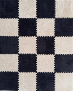 Foto 5 | Foto 5 | Alfombra Rompecabezas De Felpa Beige 10 Pzas