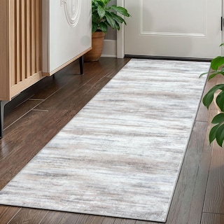 Foto 1 | Foto 1 | Alfombra Kozyfly Moderna Abstracta 60 X 150 cm Beige - Venta Internacional