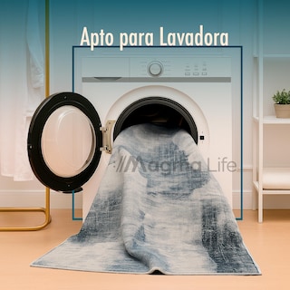 Foto 6 | Foto 6 | Magma Life Alfombra Grande De 90x150 Cm (3x4.9 Ft), Color Gris, Estilo Moderno, Suave Al Tacto Tipo Cachemira, Antiderrapante