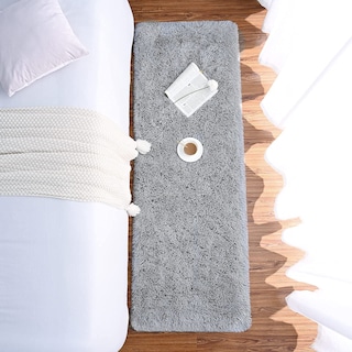 Foto 6 | Foto 6 | Alfombra Chicrug Soft Runner Para Dormitorio O Sala De Estar, 60 X 180 Cm, Color Gris - Venta Internacional.