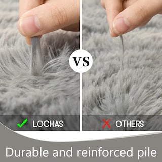 Foto 5 | Foto 5 | Alfombra Lochas, Ultra Suave Y Esponjosa, Gris, 120 X 160 Cm, Para El Hogar - Venta Internacional.