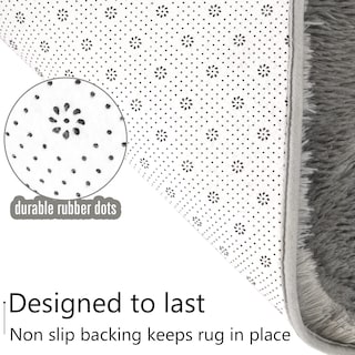 Foto 6 | Foto 6 | Alfombra Lochas, Ultra Suave Y Esponjosa, Gris, 120 X 160 Cm, Para El Hogar - Venta Internacional.