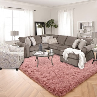 Foto 6 | Foto 6 | Alfombra Iseau Fluffy Shaggy Velvet Antideslizante Para Dormitorio - Venta Internacional.