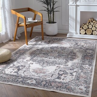 Foto 1 | Foto 1 | Alfombra Vintage Jinchan, Lavable, 120 X 180 Cm, Para Suelo De Cocina - Venta Internacional.